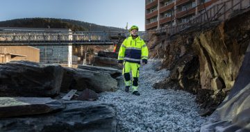 byggarbeider på Glaspor i Bergen