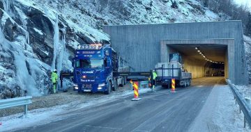 Tunneloverbygget til Enghammeren tunnel beskyttet med Glasopor